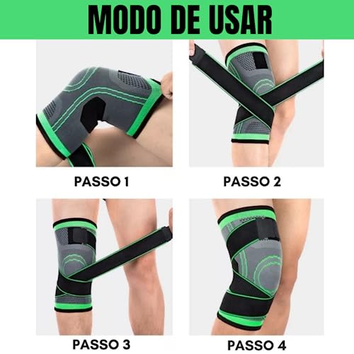 KneeForce™  – Joelheira de Compressão com Alças Ajustáveis para Estabilidade e Alívio da Dor