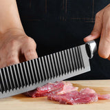 Kit Antiaderente Profissional De Cozinha De Aço Inoxidável Com 6 Facas