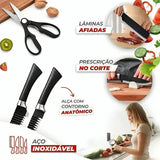Kit Antiaderente Profissional De Cozinha De Aço Inoxidável Com 6 Facas